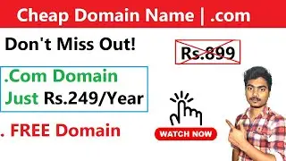 Don't Miss Out! - Buy Cheap Domain Name | .com Domain at Cheap Price in Hindi 2023