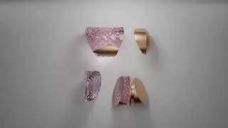 Perfume bottle falling apart blender animation | #blenderanimation