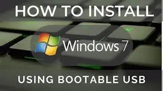 How to install window 7 step by step