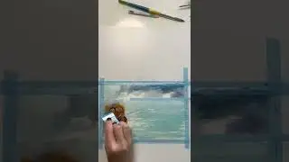 My Watercolor Journey| Month 3 Super Simple Rocky Shore
