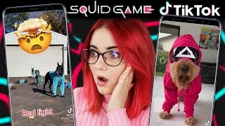 SQUID GAME, BUT WITH DOGS 🐶 Watching the best TIK TOKs 🤣