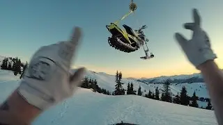 Snowbiking from a Helicopter in the Whistler backcountry | Shot in 4K