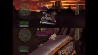 Vigilante 8 Two Player Cooperative Mode - Ghost Town (Actual N64 Capture)