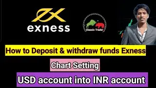 How to Despite & withdrawal exness | USD to INR & CHART setting #classictrader #exness
