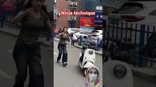 Ninja technique 👌 to save yourself #shorts #viral