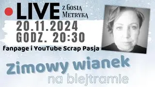 Zimowy wianek na blejtramie