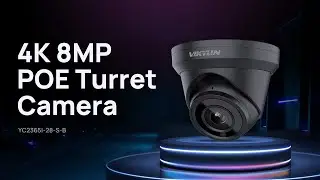 YC2365I-28-S-B Security Cameras With Night Vision | 4K Turret Outdoor | Wide Angle PoE IP Camera