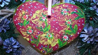 СЕРЦЕ з солоного тіста/Salted dough heart/Coração de massa salgada