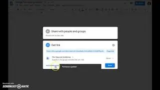 Google Doc Share Settings UPDATED