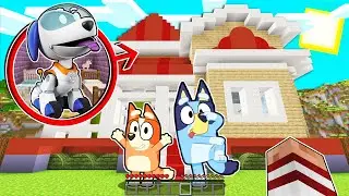 APARECE PERROBOT DE LA PAW PATROL EN CASA DE BLUEY EN MINECRAFT