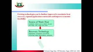 Lecture No. 17: Unit 4:Waste Heat Recovery Unit, Cogeneration Trigeneration: Topic 1