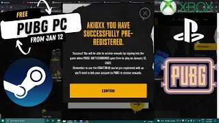 Claim PUBG PC FREE lifetime | PUBG PC Free to play Pre-registration | PUBG PC Free  from January 12