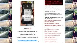Symphony v96 flash file no without password