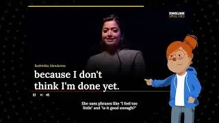 Wrpup'd Video of "ENGLISH SPEECH | LEARN ENGLISH with RASHMIKA MANDANNA"
