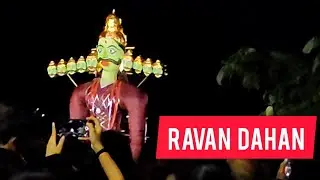 Celebrating Dusshera Puja & Ravan Dahan in sambalpur