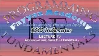modifying our first c++ program in urdu