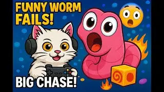 😂 Big Worm FAILS & Epic Moments! | Worms Zone Funny Highlights #1 #WormsZone #FunnyGaming #WormFails
