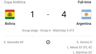 #MESSI #CopaAmerica // Argentina Vs Bolivia // highlights // 4-1 // Argentina won // #LionalMessi