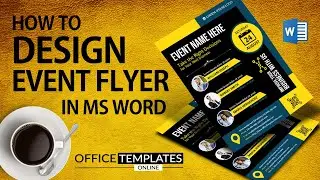 Flyer Design in MS Word | How to Create Event Flyer | DIY