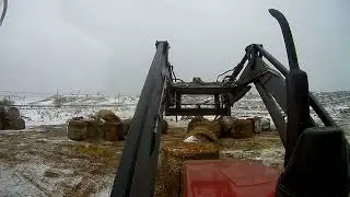 (МТЗ-1221.3) Складывание сена