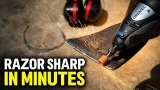 Sharpen Any Pick Axe To Perfect Sharpness With A Dremel
