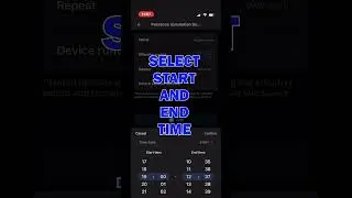 Set presence simulation to the eWeLink App 