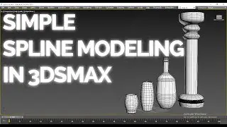 SPLINE MODELING IN 3DS MAX - MODELING A GLASS CUP - SUB TO PEWDIEPIE
