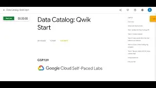 Data Catalog: Qwik Start || [GSP729] || Updated Solution
