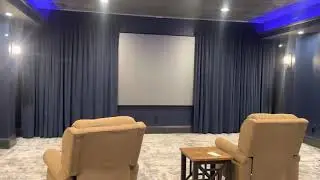 Conroe, Texas: Home Theater Media Room - "Watch Movie" setting in Indoor Home Theater