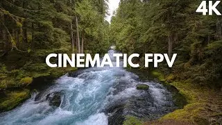 FPV Drone Cinematic Flying Over River - Mountain Surfing FPV [4K]