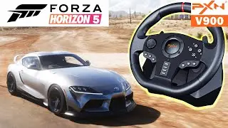 TOYOTA GR SUPRA | Pxn V900 Steering Wheel | Forza Horizon 5 Gameplay PC