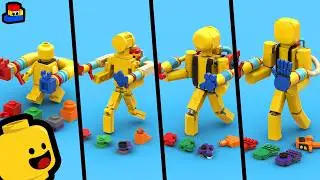 LEGO Poppy Playtime: Player with GrabPack and EVERY Hand (Noob, Pro, Hacker, and GOD) - Chapter 4