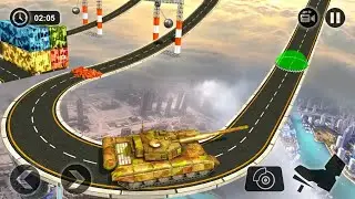 Impossible Army Tank Driving Simulator Tracks Android Gameplay