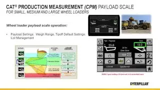 Cat® Payload Scale Operation for Wheel Loaders - Payload Settings (Ch 2)
