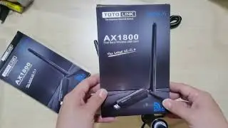 TOTOLINK X6100UA AX1800 WiFi6 USB Adapter Unbox