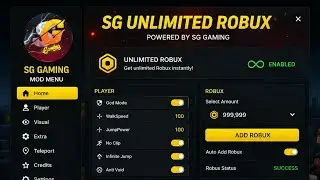 ROBLOX mod Menu By Sami Gaming Latest 2026 Version