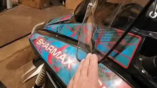 Снегоход SHARMAX SN 550 продолжение установки лобового стекла