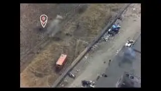Украинцы обстреливают солдат Республики из АГС