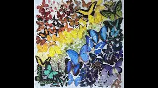 Galison Jigsaw Puzzle | Rainbow Butterflies