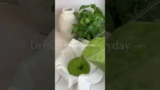 super easy 'green juice' recipe🥒🍏🥬