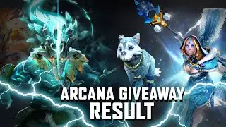 Juggernaut arcana or crystal maiden arcana GIVEAWAY result.