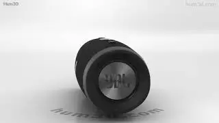 JBL Charge 3 Black 3D model by 3DModels.org