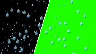 Rain cartoon animation greenscreen and black free animated chromakey no copyrights