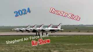 F-16 Thunder Birds 2024 air show at Shepard Air Force!!