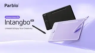 The Ultimate Wireless Drawing Tablet Parblo Intangbo SW with 16384 Pressure Levels 6 Customized Keys