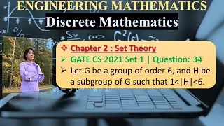 GATE CS 2021 Set 1 | Question: 34Let G be a group of order 6, and H be a subgroup of G such that