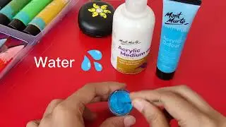 Mont Marte Acrylic Medium Gloss। How to make a mandala dotting design medium gloss।