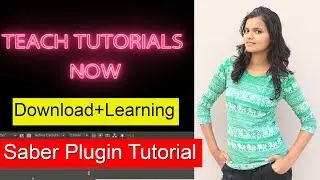 How To Download Saber Plugin + USe + Apply On Mask + Animation Full Tutorial