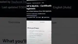 PHP & MySQL - Certification Course for Beginners - Udemy Free Course