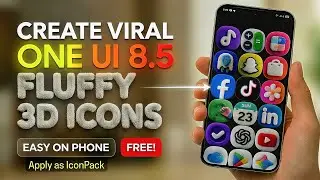 Make One UI 8.5 Fluffy 3D Icons on Your Phone (Free & Easy Tutorial)